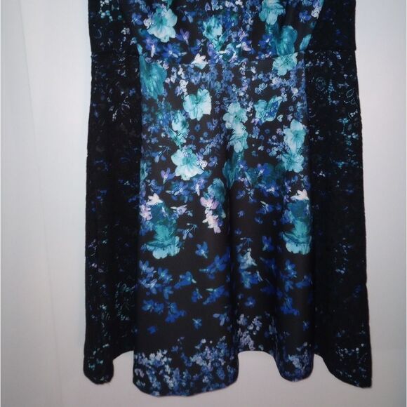 🆕👗Roz & Ali Floral Fit and Flare Dress - Picture 3 of 8